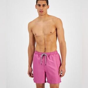 Inc Men's Regular-Fit Quick-Dry Solid 5 Swim Trunks